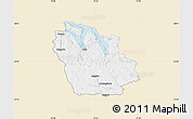 Classic Style Map of Ydre Kommun, single color outside