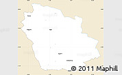 Classic Style Simple Map of Ydre Kommun, single color outside