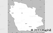 Gray Simple Map of Ydre Kommun