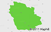 Political Simple Map of Ydre Kommun, single color outside