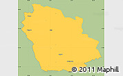 Savanna Style Simple Map of Ydre Kommun, single color outside