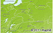 Physical 3D Map of Essunga Kommun