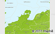 Physical 3D Map of Lidköping Kommun