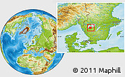 Physical Location Map of Lidköping Kommun