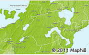 Physical 3D Map of Töreboda Kommun