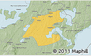 Savanna Style 3D Map of Töreboda Kommun