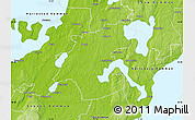 Physical Map of Töreboda Kommun