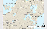 Shaded Relief Map of Töreboda Kommun