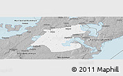 Gray Panoramic Map of Töreboda Kommun