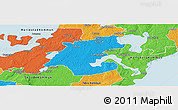 Political Panoramic Map of Töreboda Kommun
