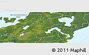Satellite Panoramic Map of Töreboda Kommun