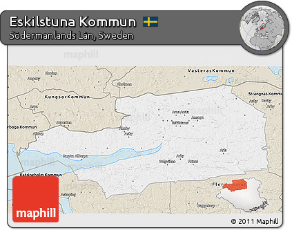 Classic Style 3D Map of Eskilstuna Kommun