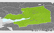 Physical 3D Map of Eskilstuna Kommun, desaturated