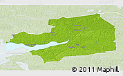 Physical 3D Map of Eskilstuna Kommun, lighten