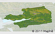 Satellite 3D Map of Eskilstuna Kommun, lighten