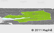 Physical Panoramic Map of Eskilstuna Kommun, desaturated