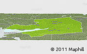 Physical Panoramic Map of Eskilstuna Kommun, semi-desaturated