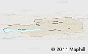 Shaded Relief Panoramic Map of Eskilstuna Kommun, lighten