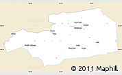 Classic Style Simple Map of Eskilstuna Kommun, single color outside