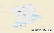 Classic Style 3D Map of Flen Kommun, single color outside