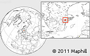 Blank Location Map of Flen Kommun, highlighted parent region