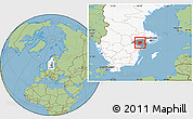 Savanna Style Location Map of Flen Kommun, highlighted country, highlighted parent region