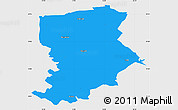 Political Simple Map of Flen Kommun, single color outside