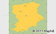 Savanna Style Simple Map of Flen Kommun, single color outside