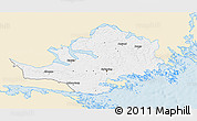 Classic Style 3D Map of Nyköping Kommun, single color outside