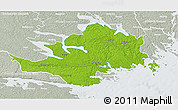 Physical 3D Map of Nyköping Kommun, lighten, semi-desaturated