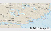 Shaded Relief 3D Map of Nyköping Kommun