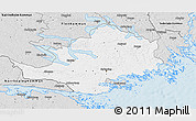 Silver Style 3D Map of Nyköping Kommun