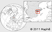 Blank Location Map of Nyköping Kommun, highlighted country, highlighted parent region
