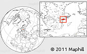 Blank Location Map of Nyköping Kommun, highlighted parent region