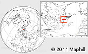 Blank Location Map of Nyköping Kommun
