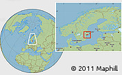 Savanna Style Location Map of Nyköping Kommun, within the entire country