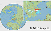 Savanna Style Location Map of Nyköping Kommun, highlighted parent region