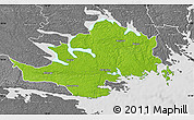 Physical Map of Nyköping Kommun, desaturated