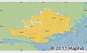 Savanna Style Map of Nyköping Kommun, single color outside