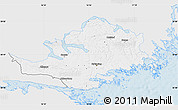 Silver Style Map of Nyköping Kommun, single color outside