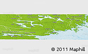 Physical Panoramic Map of Nyköping Kommun