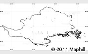 Blank Simple Map of Nyköping Kommun, cropped outside, no labels