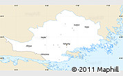 Classic Style Simple Map of Nyköping Kommun, single color outside