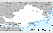 Gray Simple Map of Nyköping Kommun