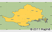 Savanna Style Simple Map of Nyköping Kommun, cropped outside