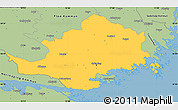 Savanna Style Simple Map of Nyköping Kommun
