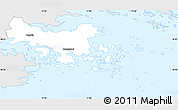 Silver Style Simple Map of Oxelösund Kommun