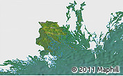 Satellite 3D Map of Trosa Kommun, single color outside