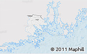 Silver Style 3D Map of Trosa Kommun, single color outside