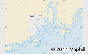Classic Style Map of Trosa Kommun, single color outside
